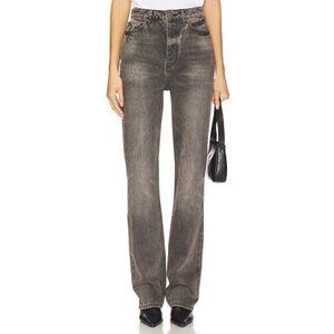Fear of God ESSENTIALS High Waisted Fitted Leg Jeans in Vintage Black 26 New